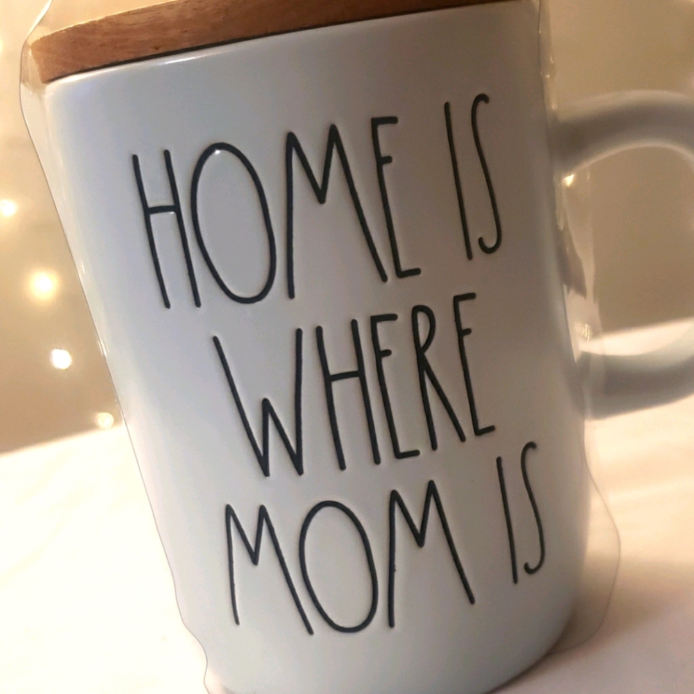Rae Dunn Home is Where Mom mug